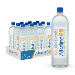 Alkaline88 Purified Water with Minerals and Electrolytes (1 L, 12 pk.)
