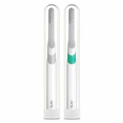 quip Electric Toothbrush, Green Plastic + Gray Plastic (2 pk.)