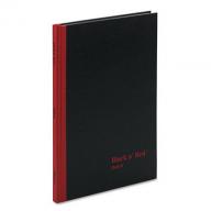 Black n&#039; Red Casebound Notebook, Ruled, 8-1/4 x 11-3/4, White, 96 Sheets/Pad