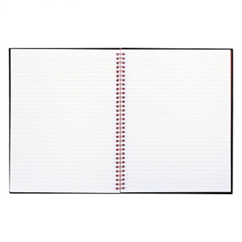 Black n&#039; Red - Twinwire Hardcover Notebook, Legal Rule, 8-1/2 x 11, White - 70 Sheets