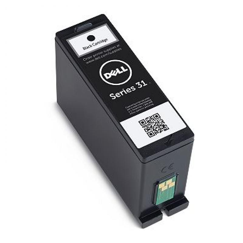 Single Use Black Ink Cartridge for Dell V525w/ V725w All-in-One Wireless Inkjet Printer (Series 31)