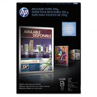 HP Laser Brochure Paper, 52 lb, Matte, 8 1/2 x 11, White, 100 Sheets