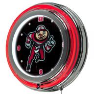 Ohio State Smoking Brutus Neon Wall-Mounted Clock (Assorted Styles)