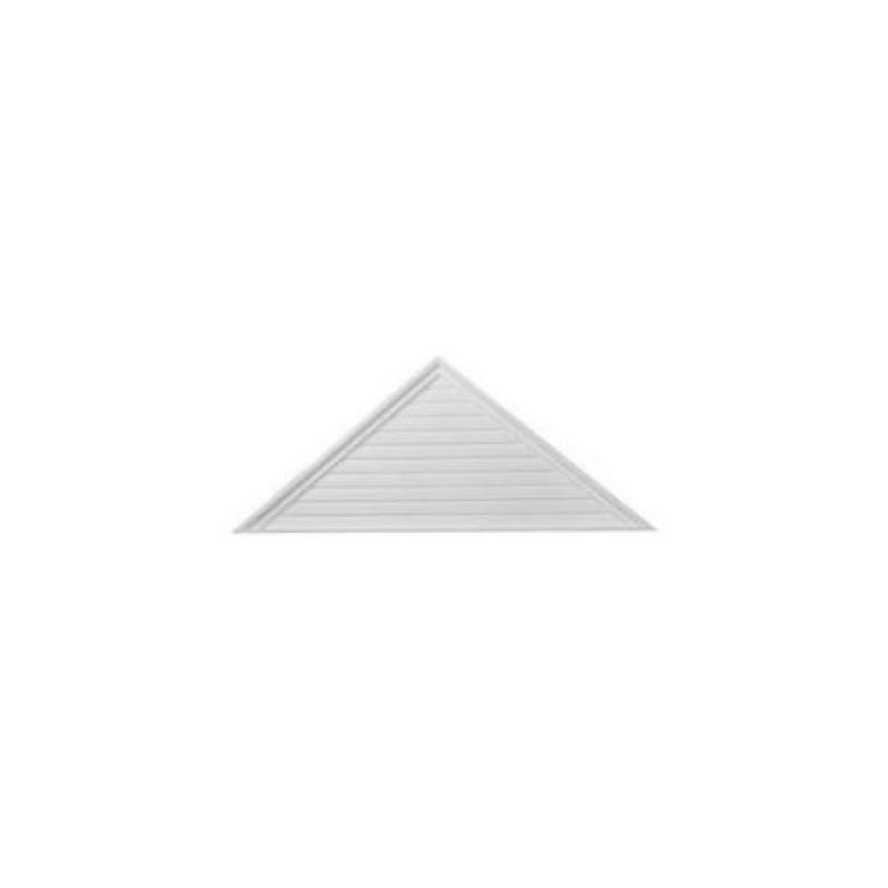Ekena Millwork GVTR48X20F 48 inch W x 20 inch H x 2. 12 inch P Architectural Accents - Pitch 10 by 12 Triangle Gable Vent -
