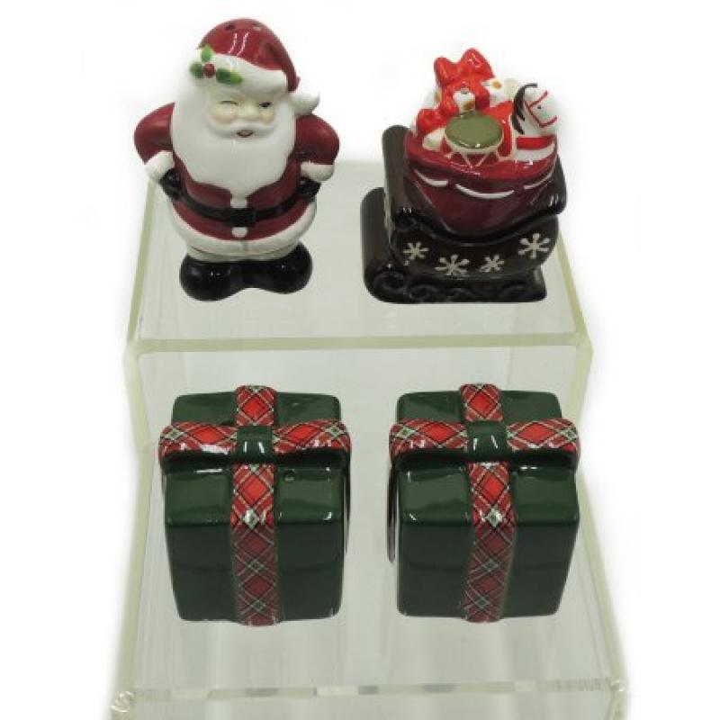 Better Homes and Gardens Shaker Set: Sleigh, Santa And 2 Present