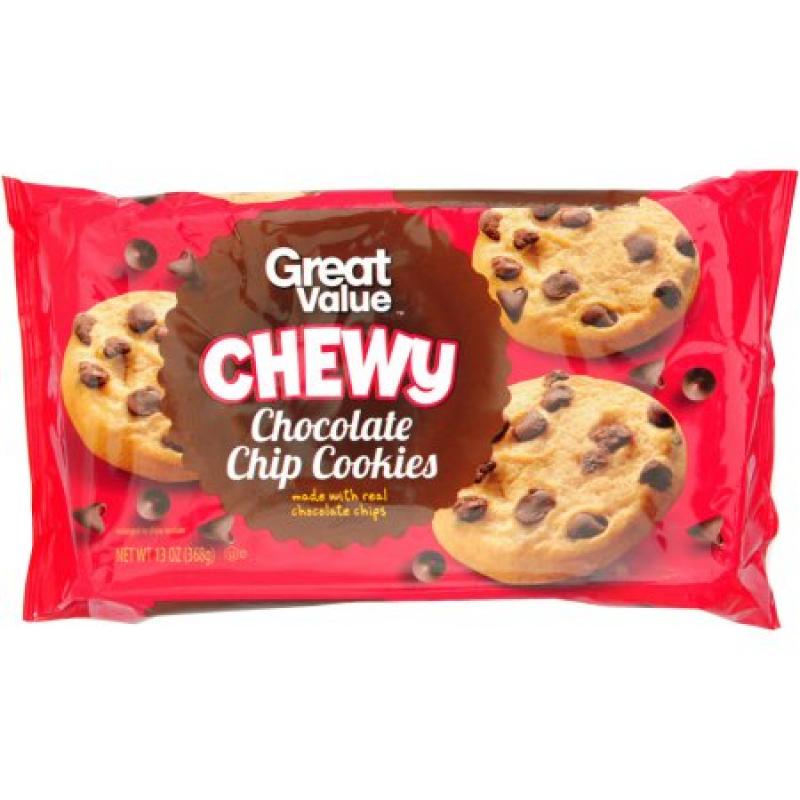 Great Value Chewy Chocolate Chip Cookies, 14 oz