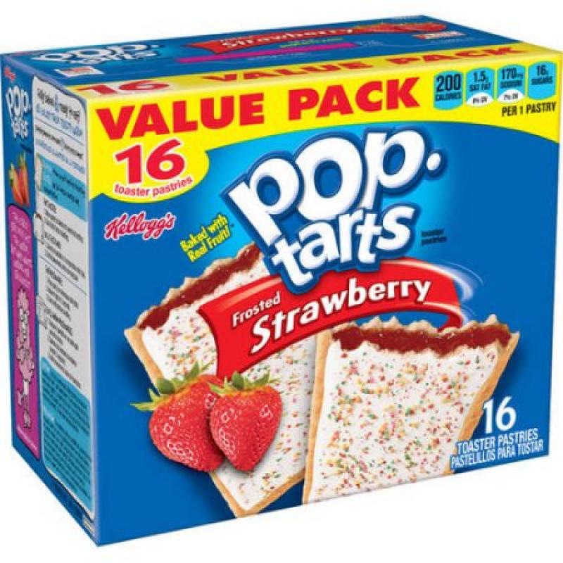 Kellogg&#039;s Pop-Tarts Frosted Strawberry Toaster Pastries, 16 ct 29.3 oz