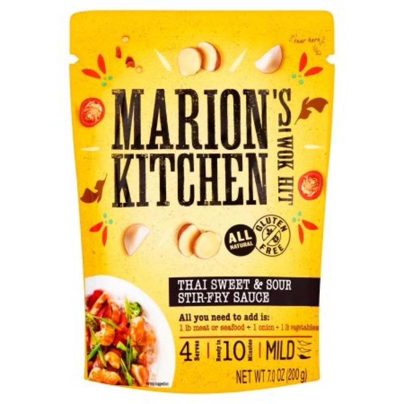 Marion&#039;s Kitchen Wok Hit Thai Sweet & Sour Stir-Fry Sauce, 7.0 oz, 8 pack