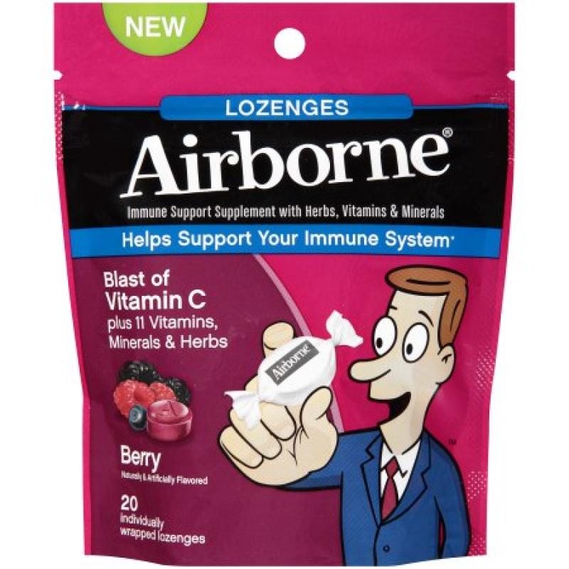 Airborne Lozenges, Berry Flavor, 20 Count