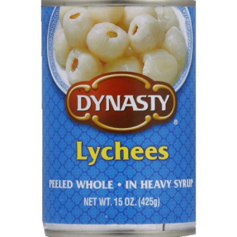 Dynasty Peeled Whole Lychees, 15 oz (Pack of 6)