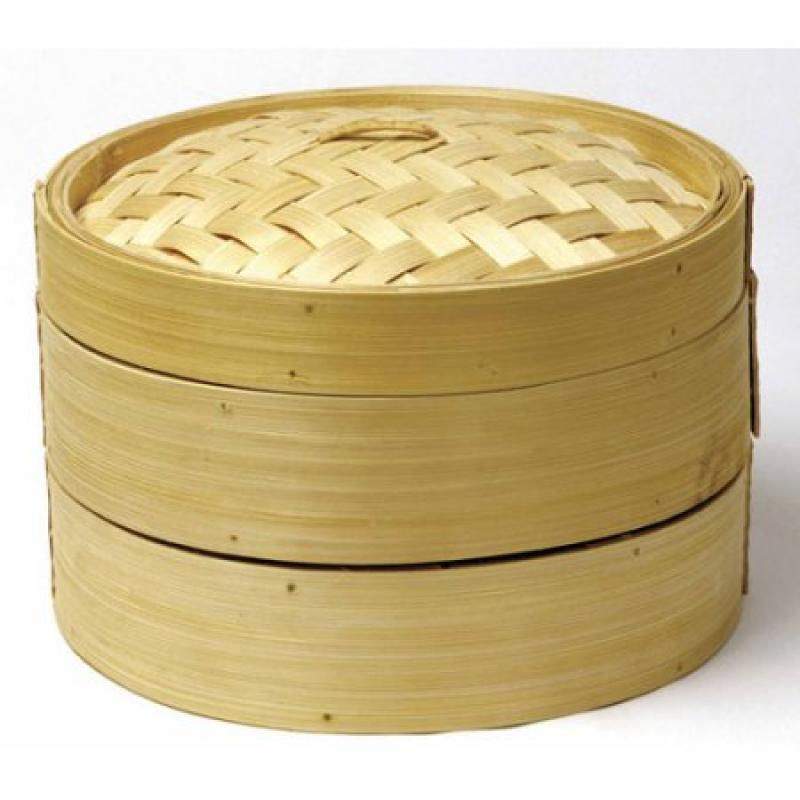 Norpro 2-Tier Bamboo Steamer with Lid