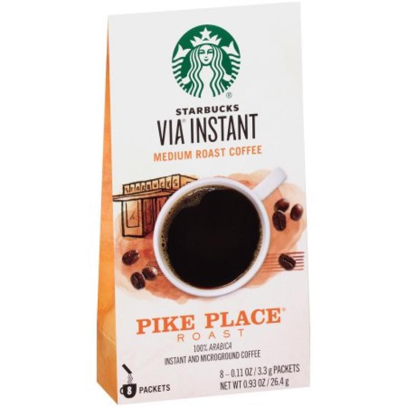 Starbucks VIA Instant Pike Place Roast Instant Coffee 8 ct Box