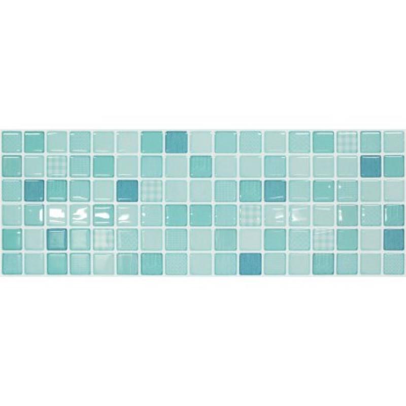 BeausTile Decorative Adhesive Faux Tile Sheets, 5.4" x 14.8" 4-Pieces, Mint Moroccan