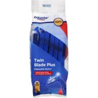 Equate Twin Blade Plus Disposable Razors, 12 count