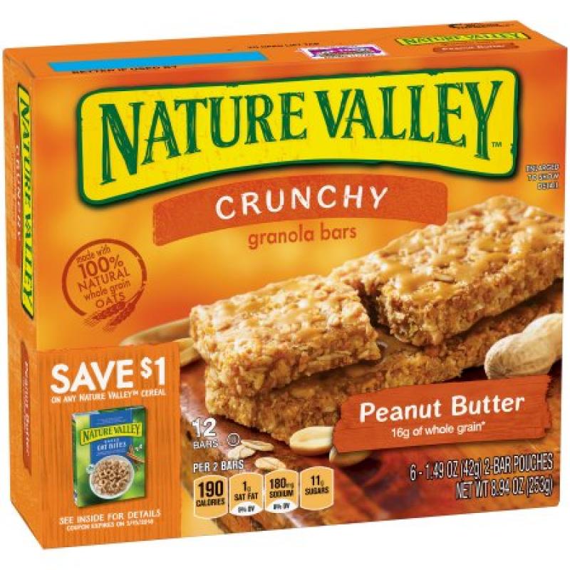 Nature Valley™ Peanut Butter Soft-Baked Oatmeal Squares 6 ct Box