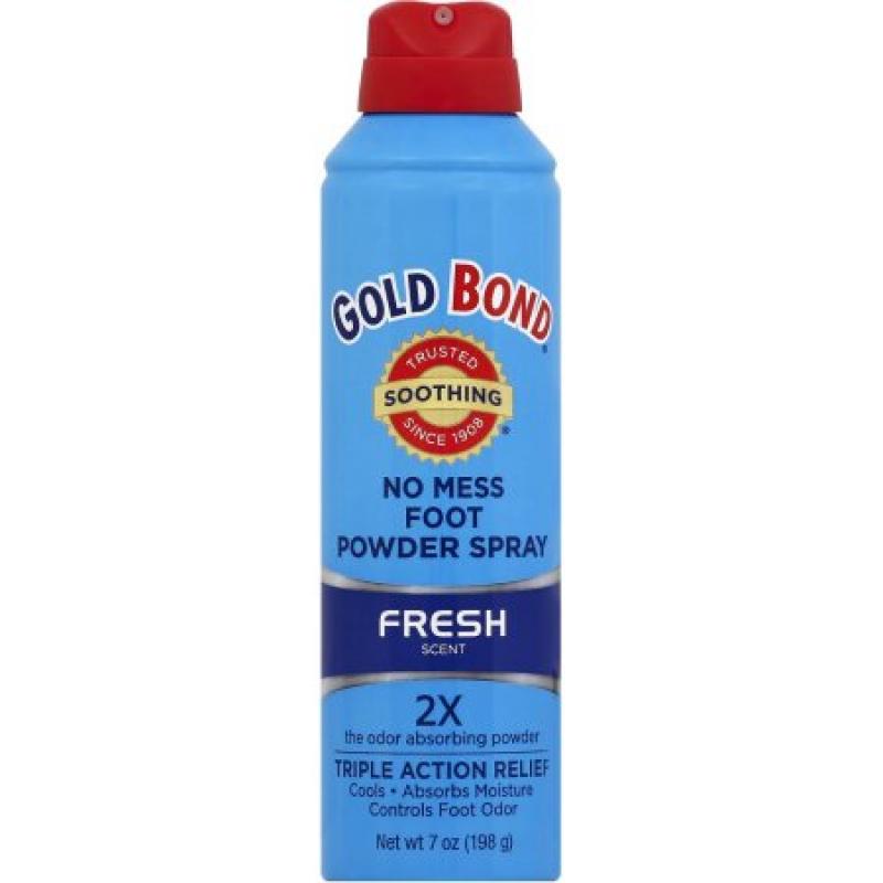 Gold Bond No Mess Foot Powder Spray, 7 oz