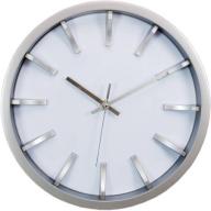 Kiera Grace Modern Watch Design 12" Wall Clock with White Face and 3D Dial