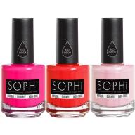 SOPHi 3 Polish Gift Set #NoFilter, Morning Kisses, POP-arazzi, 7 oz