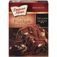 Duncan Hines Decadent Double Fudge W/Pouch of Extra Rich Fudge Syrup Brownie Mix, 17.6 Oz