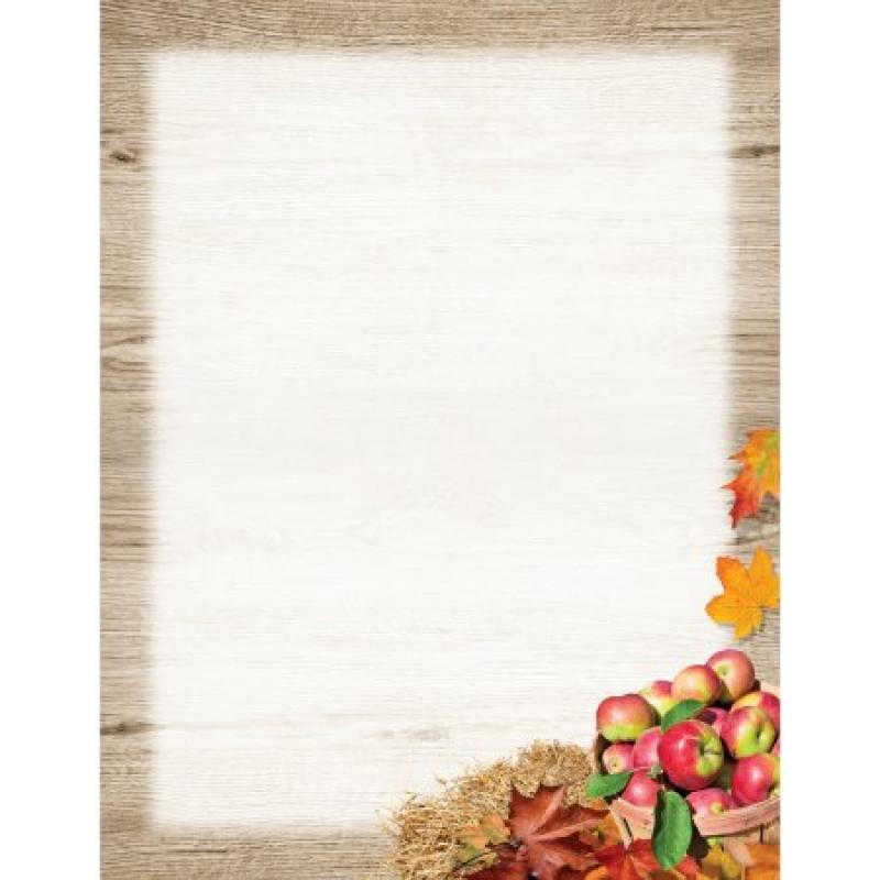 Great Paper Autumn Apple Decorative Letterhead Paper, 80-Count