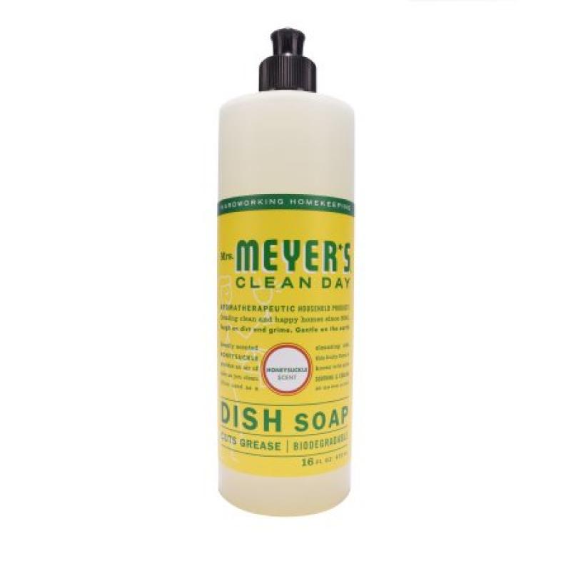 Mrs. Meyer&#039;s Clean Day Dish Soap, Honeysuckle, 16 fl oz