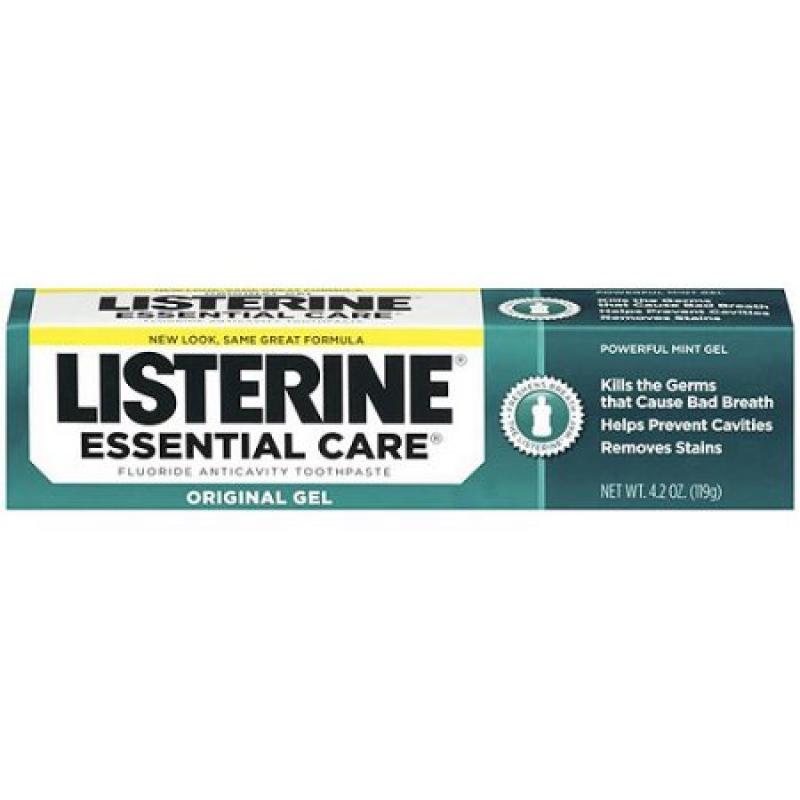 Listerine Essential Care Powerful Mint Toothpaste Gel, 4.2 oz