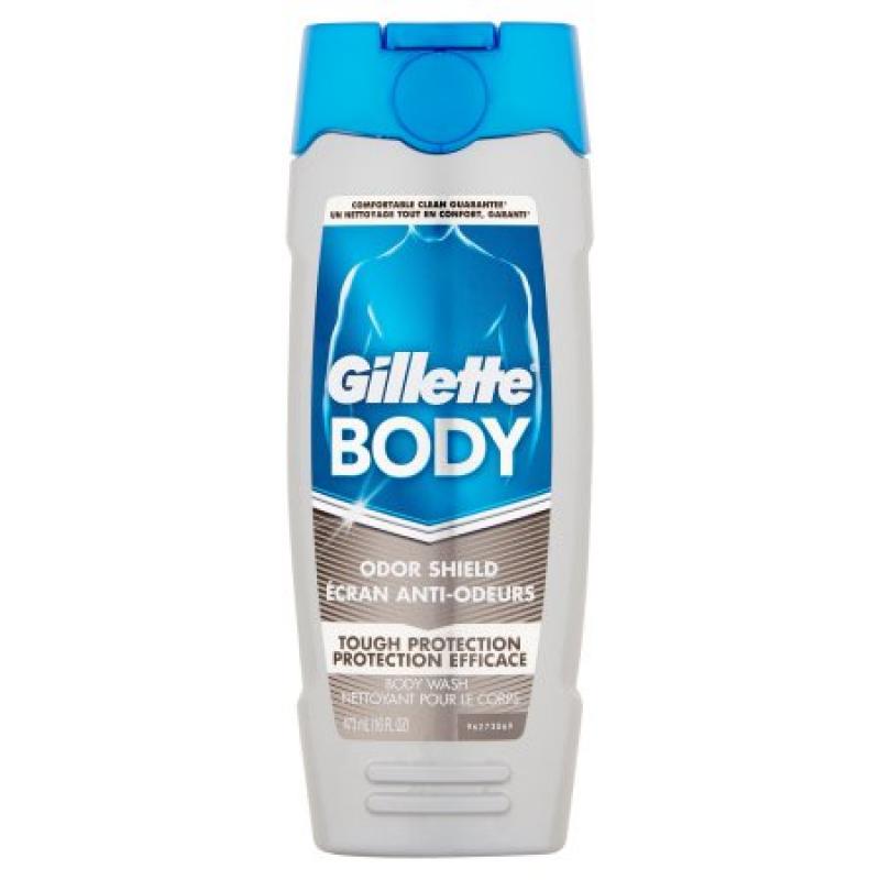 Gillette Body Odor Shield Body Wash, 16 fl oz