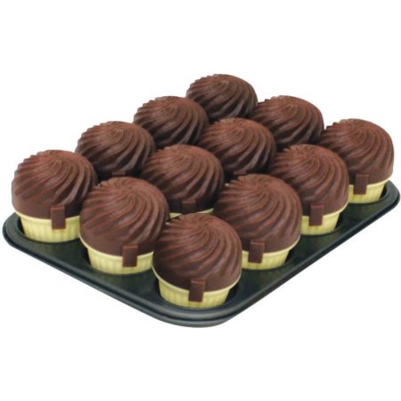 Range Kleen Cupcases in Basics 12-Cup Non-Stick Muffin Tin 12 Chocolate