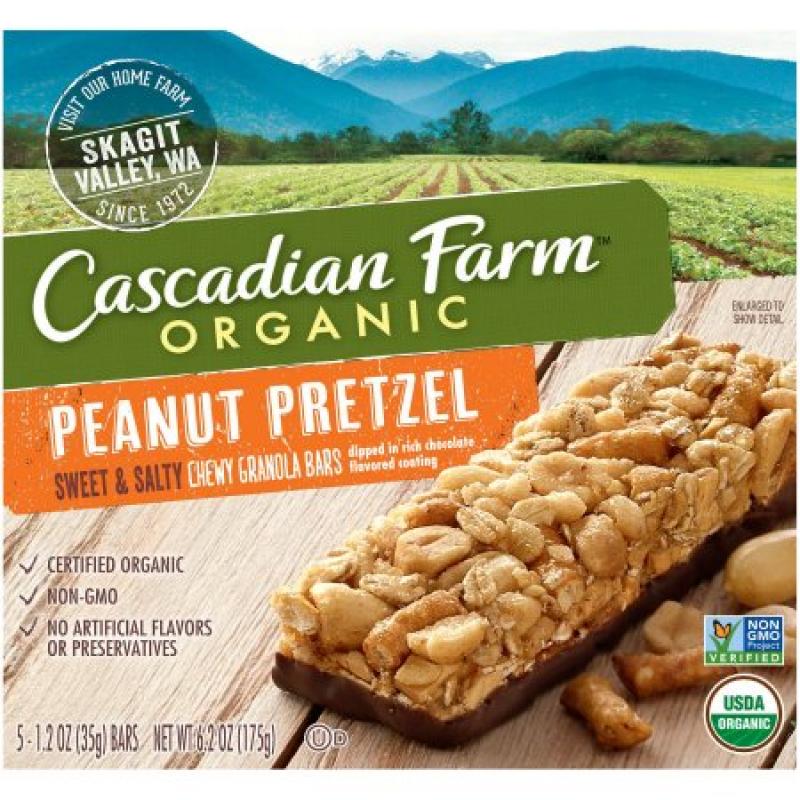 Cascadian Farm™ Organic Sweet & Salty Peanut Pretzel Chewy Granola Bars 5 ct Box