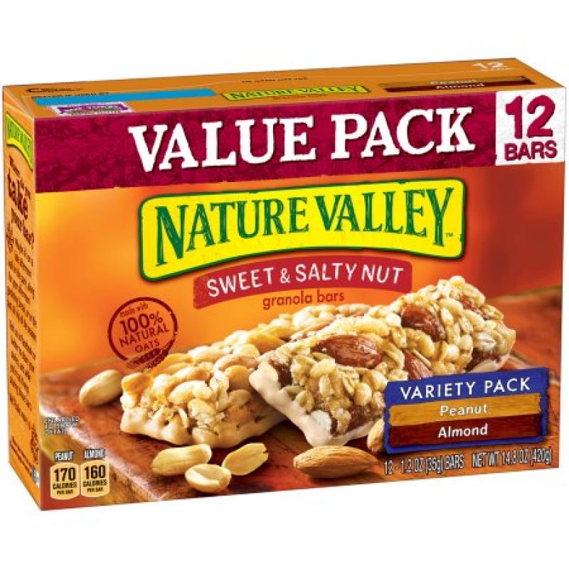 Nature Valley™ Peanut/Almond Sweet & Salty Nut Granola Bars Variety Pack 12 ct Box