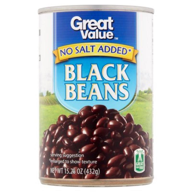 Great Value Black Beans, 15.25 oz