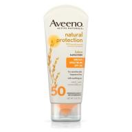Aveeno Natural Protection Lotion Sunscreen With Broad Spectrum Protection Spf 50, 3 Oz