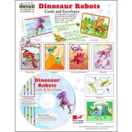ScrapSMART Dinosaur Robots Cards and Envelopes CD-ROM