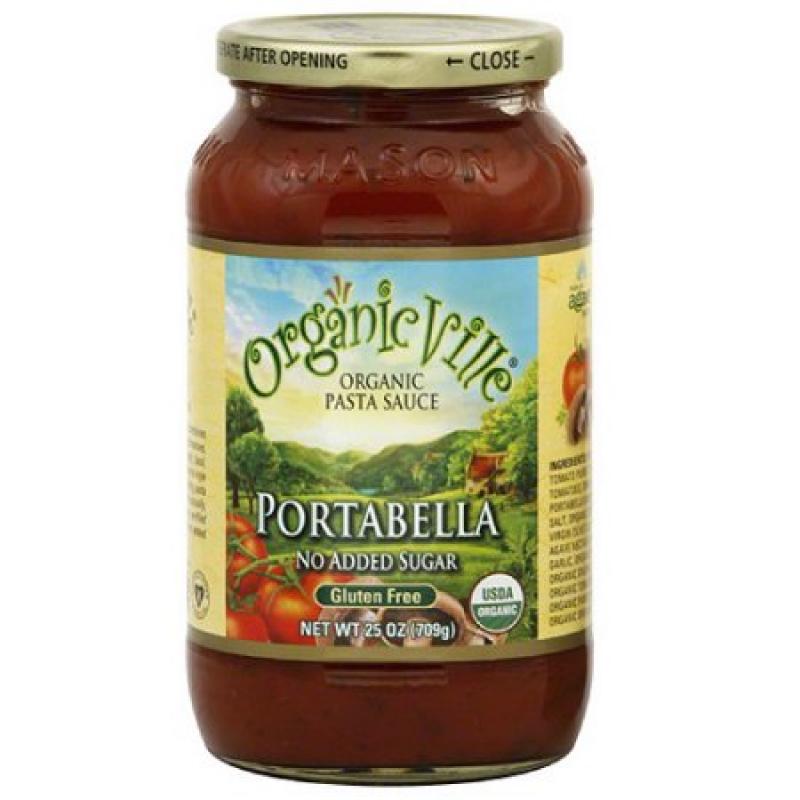 Organicville Organic Mushroom Pasta Sauce, 24 oz, (Pack of 6)