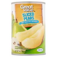 Great Value Sliced Pears 14.5 oz