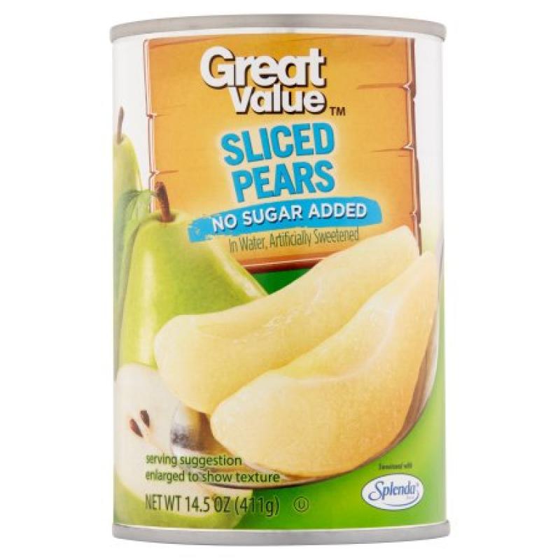 Great Value Sliced Pears 14.5 oz