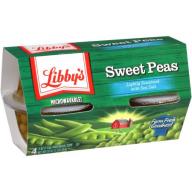 Libby&#039;s sweet peas 4oz cup