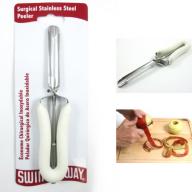 Fruit Vegetable Potato Peeler Stainless Steel Razor Sharp Blade Comfort Grip !