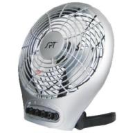 Sunpentown SF-0703 7" Desktop Fan with Ionizer, Silver