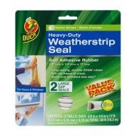 Duck Brand Heavy-Duty Weatherstrip Seal for Large Gaps, 2pk