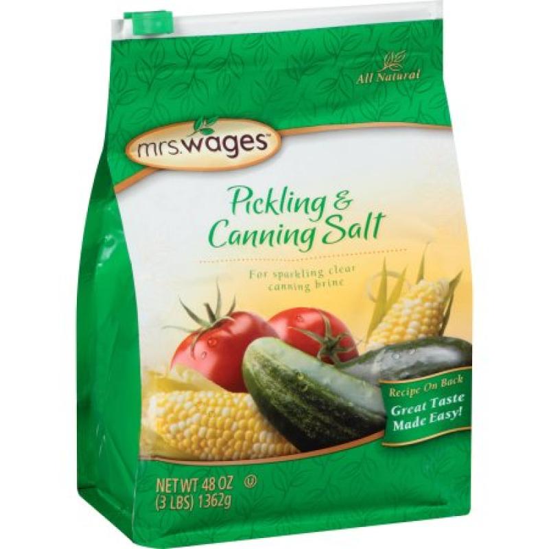 Mrs. Wages Pickling & Canning Salt, 3 lbs