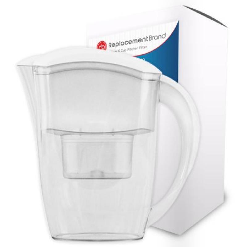 ReplacementBrand Comparable Water Pitcher for the Clear 6-Cup Pitcher
