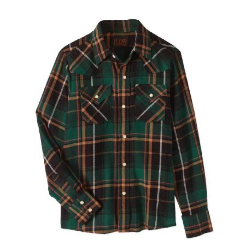 Plains Boys&#039; Long Sleeve Button Front Western Flannel Shirt