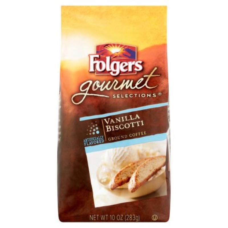 Folgers Gourmet Selections Vanilla Biscotti Ground Coffee 10oz