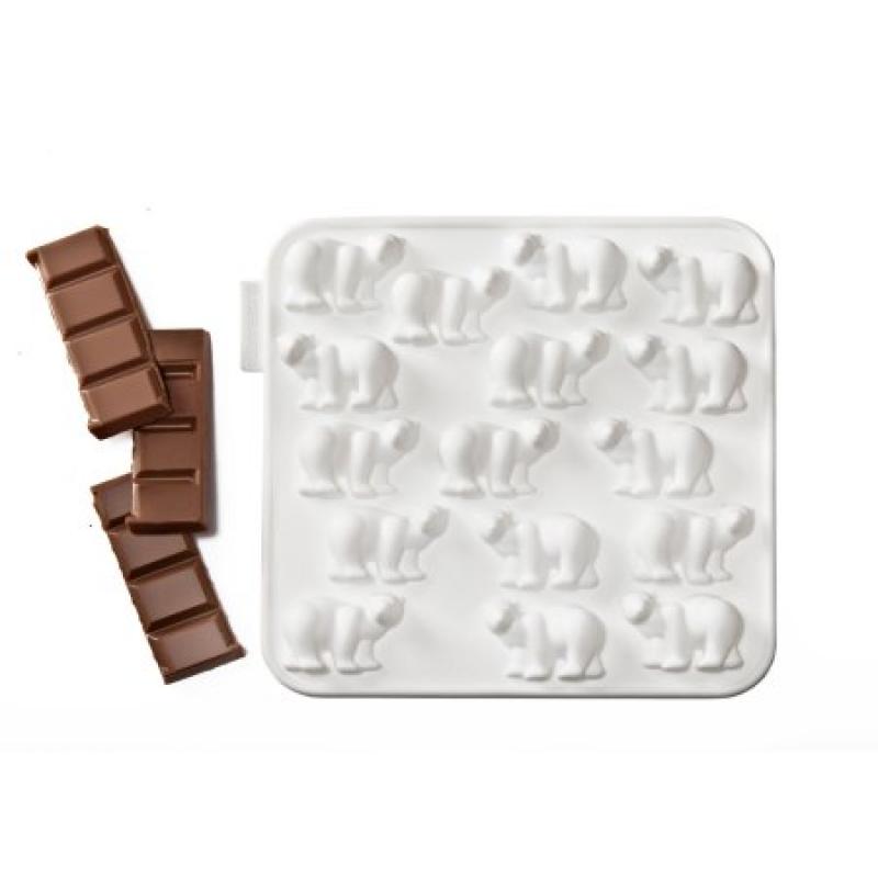 Silicone Zone,My Animals - Polar Bear Chocolate Mold,White