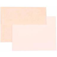 JAM Paper Recycled Parchment Personal Stationery Sets with Matching A2 Envelopes, Pink, 25-Pack