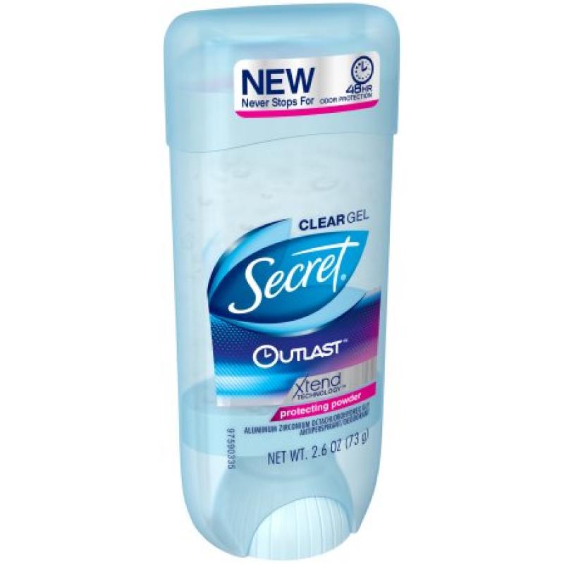 Secret® Outlast™ Xtend Technology™ Protecting Powder Clear Gel Antiperspirant/Deodorant 2.6 oz. Stick