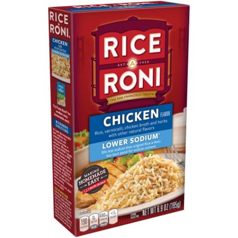 Rice-A-Roni Chicken Lower Sodium Rice Mix, 6.9 oz