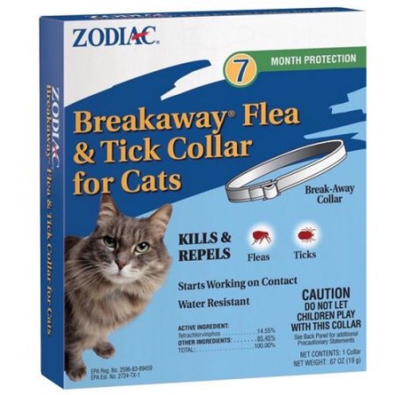 Zodiac Breakaway Flea and Tick Collar for Cats, 5 Months
