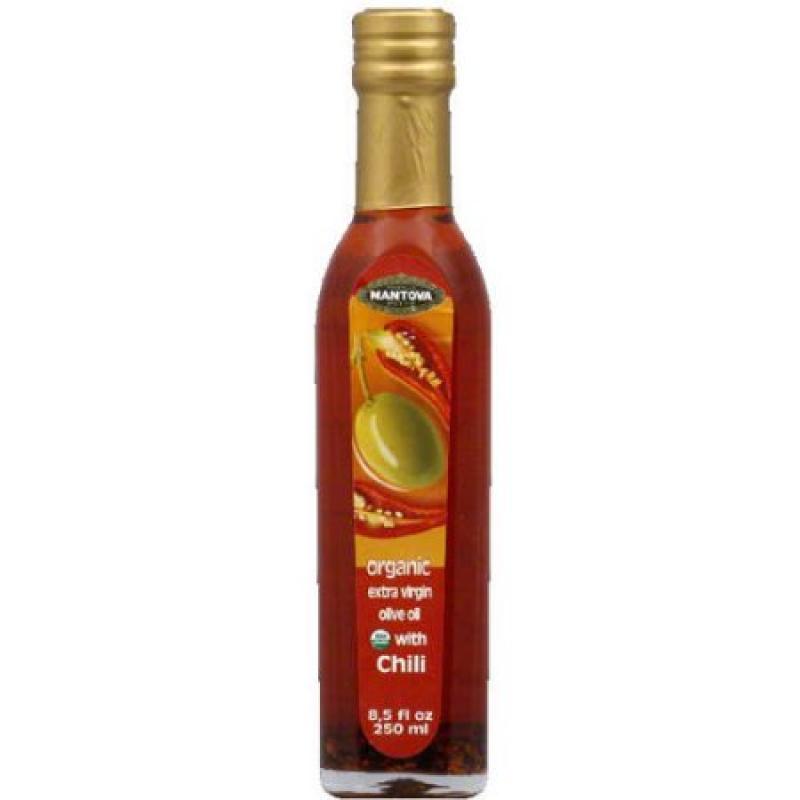 Mantova Organic Extra Virgin Olive Oil with Chili, 8.5 fl oz (Pack of 6)